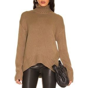 Stitches and stripes turtleneck